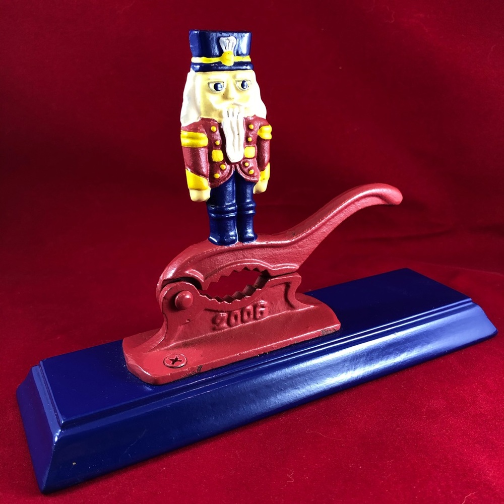 Metal Nutcracker on Stand